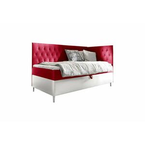 ESME 2 kárpitozott ágy - red / jobbos / 80x200 kép
