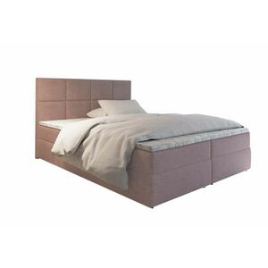 LENY kárpitozott boxspring ágy - Rózsaszín / 180x200 / felső matrac nélkül kép