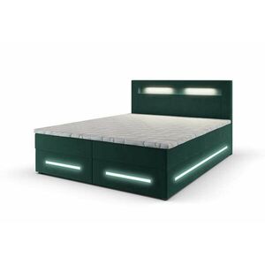 MINOR kárpitozott boxspring ágy + fedőmatrac - monolith 37 / 140x200 kép