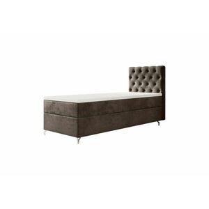 FESTER kárpitozott boxspring ágy - Barna / jobbos / 80x200 kép