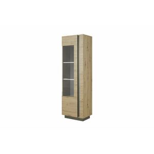 ARMONA vitrines szekrény - dub artisan/grafit kép