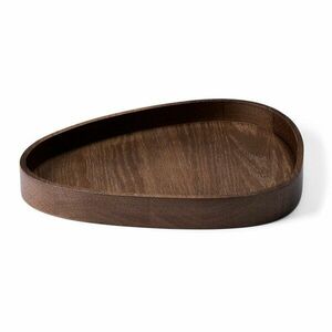 Barna dekoratív fa tárolódoboz 26x23x3 cm Curve L – LIND DNA kép