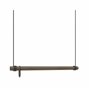 Barna tölgyfa fali ruhatartó állvány 80x200x4 cm Swing M – LIND DNA kép