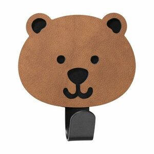 Barna öntapadós acél akasztó Bear Nupo – LIND DNA kép