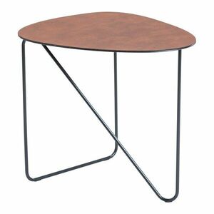 Konyakbarna fém dohányzóasztal 44x50 cm Curve L Bull – LIND DNA kép