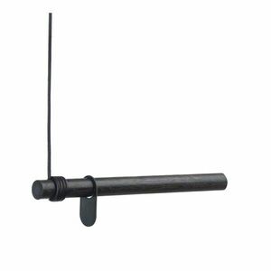 Fekete tölgyfa fali fogas 50 cm Swing – LIND DNA kép