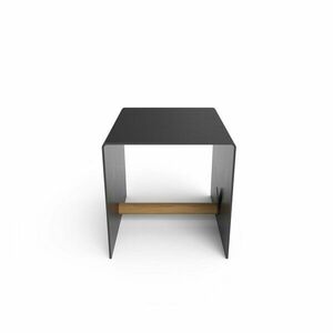 Fekete dekoratív fém-öko bőr tárolódoboz 32x38x31 cm Bull – LIND DNA kép