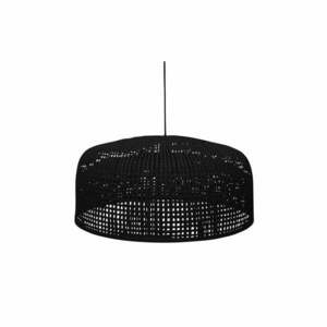 Fekete függőlámpa bambusz búrával ø 65 cm Construct – WOOOD kép