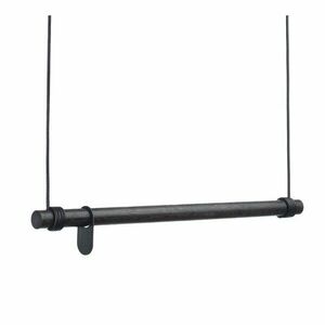 Fekete tölgyfa fali ruhatartó állvány 80x200x4 cm Swing M – LIND DNA kép