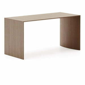 Sötét natúr színű dohányzóasztal diófa dekorral 45x90 cm Litto – Kave Home kép