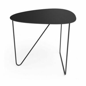 Fekete fém dohányzóasztal 44x50 cm Curve L Bull – LIND DNA kép
