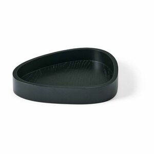Fekete dekoratív fa tárolódoboz 18x16x3 cm Curve M – LIND DNA kép