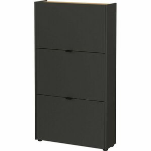 Antracitszürke billenő ajtós cipőtartó 71x127x22 cm Ameca – Germania kép
