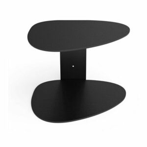 Fekete acél fali polc 29 cm Curve Bull – LIND DNA kép