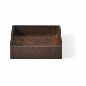 Barna dekoratív fa tárolódoboz 11x11x3 cm Square S – LIND DNA kép