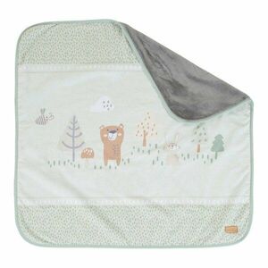 Világoszöld mikroplüss gyerek takaró 80x80 cm Woodland Buddies – Roba kép