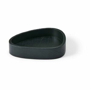 Fekete dekoratív fa tárolódoboz 14x12, 5x3 cm Curve S – LIND DNA kép