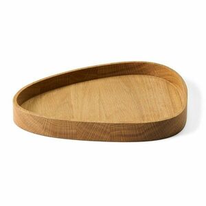 Natúr színű dekoratív fa tárolódoboz 26x23x3 cm Curve L – LIND DNA kép