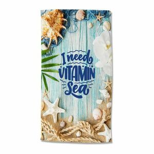 Bársony strandtörölköző 100x180 cm Vitamin Sea – Good Morning kép
