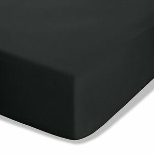Fekete gumis perkál lepedő 150x200 cm Easy Iron Percale – Catherine Lansfield kép