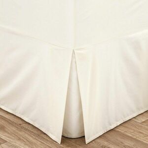 Krémszínű gumis perkál ágykeret huzat 135x190 cm Easy Iron Percale – Catherine Lansfield kép