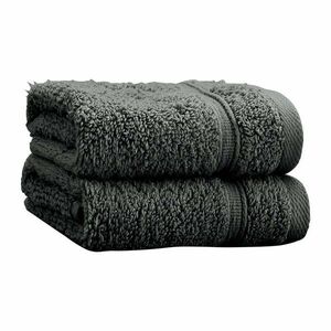 Sötétszürke frottír pamut törölköző szett 2 db-os 30x30 cm Zero Twist – Catherine Lansfield kép