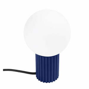 Sötétkék asztali lámpa üveg búrával (magasság 19 cm) Orbital – Nice Lamps kép