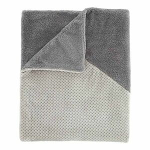 Szürke mikroplüss takaró 130x170 cm Cosy Larsson Geo – Catherine Lansfield kép