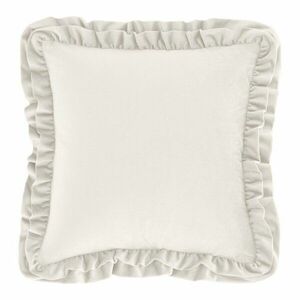 Bársony díszpárna 43x43 cm Velvet Double Frill – Catherine Lansfield kép