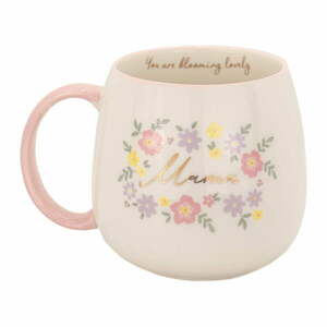 Világos rózsaszín porcelán bögre 450 ml Mama You Are Blooming – Sass & Belle kép