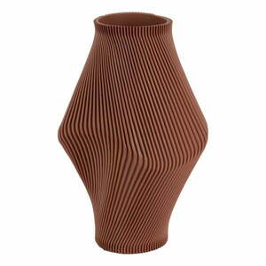 Barna poligyanta váza (magasság 30 cm) Twisted Rib – PT LIVING kép