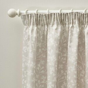 Bézs függöny szett 2 db-os 168x229 cm Brooke Floral – Catherine Lansfield kép