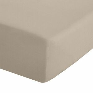 Világosbarna gumis perkál lepedő 90x190 cm Easy Iron Percale – Catherine Lansfield kép
