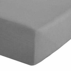 Szürke gumis perkál lepedő 150x200 cm Easy Iron Percale – Catherine Lansfield kép