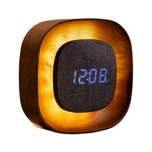 Digitális ébresztőóra Lumos Walnut – Gingko kép