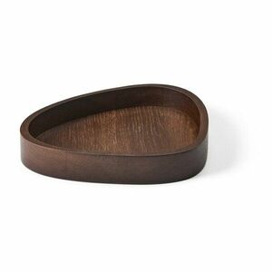 Barna dekoratív fa tárolódoboz 18x16x3 cm Curve M – LIND DNA kép
