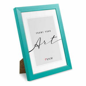 Türkiz álló-fali képkeret 12x17 cm – knor kép