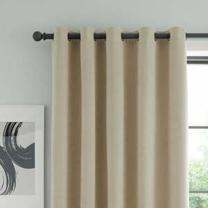 Bézs bársony sötétítő függöny szett 2 db-os 168x137 cm Wilson – Catherine Lansfield kép