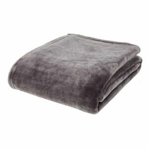 Sötétszürke mikroplüss takaró 130x170 cm Raschel Velvet – Catherine Lansfield kép