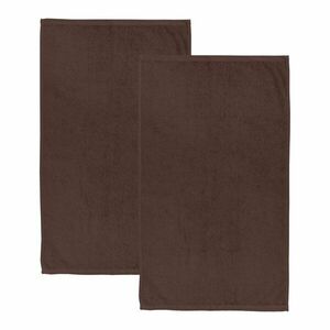 Barna gyorsan száradó-frottír pamut fürdőlepedő szett 2 db-os 90x140 cm Quick Dry – Catherine Lansfield kép