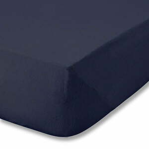 Sötétkék gumis flanel lepedő 150x200 cm Brushed – Catherine Lansfield kép