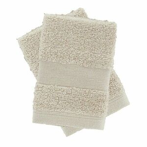 Bézs frottír pamut törölköző szett 2 db-os 30x30 cm Anti-Bacterial – Catherine Lansfield kép