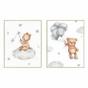 Gyerek kép készlet 2 db-os 30x40 cm Teddy Bears – knor kép