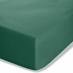 Sötétzöld gumis perkál lepedő 150x200 cm Easy Iron Percale – Catherine Lansfield kép