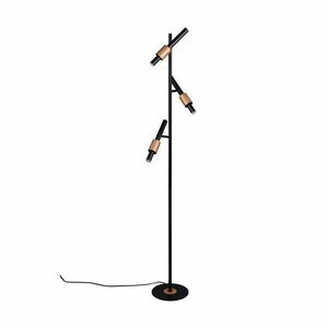 Fekete-bronzszínű LED állólámpa (magasság 150 cm) Ikaris – Trio Select kép