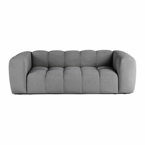 Szürke bársony kanapé 225 cm Cube – Bonami Selection kép