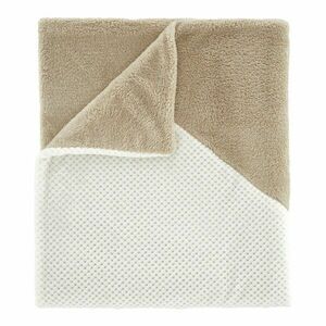 Barna-bézs mikroplüss takaró 130x170 cm Cosy Larsson Geo – Catherine Lansfield kép