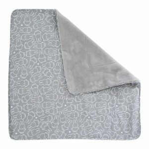Szürke mikroplüss gyerek takaró 80x80 cm Miffy – Roba kép