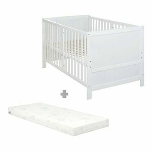 Fehér babaágy állítható magassággal 70x140 cm Easy Sleep – Roba kép