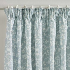 Kék függöny szett 2 db-os 168x229 cm Brooke Floral – Catherine Lansfield kép